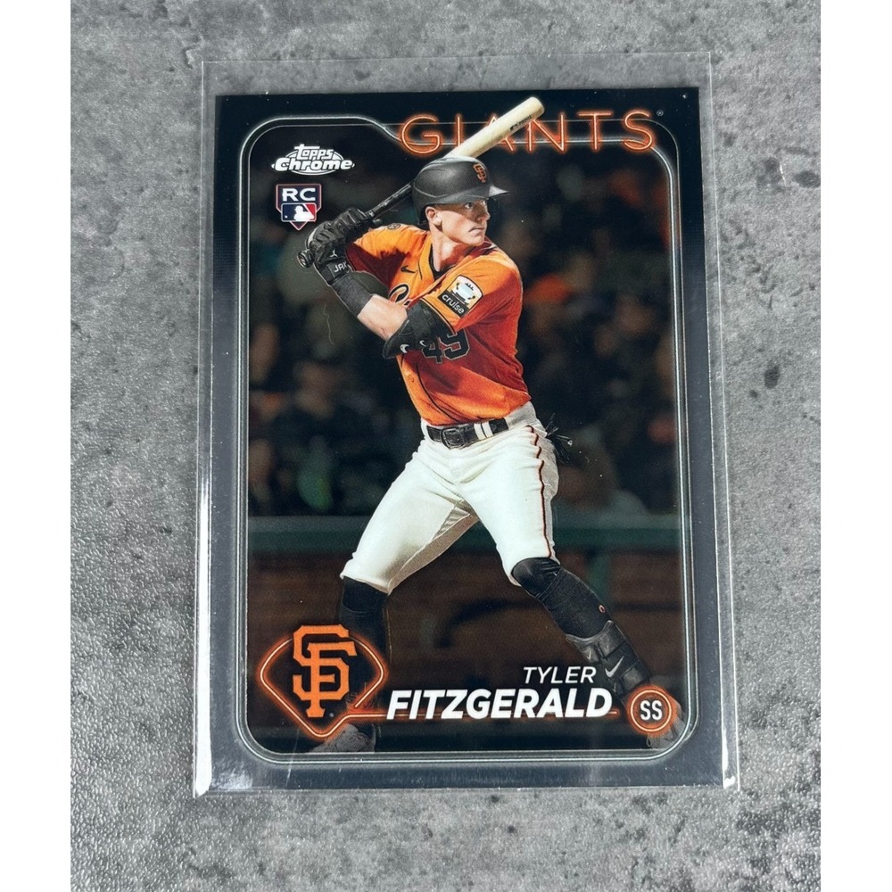 2024 Topps Chrome - #131 Tyler Fitzgerald RC